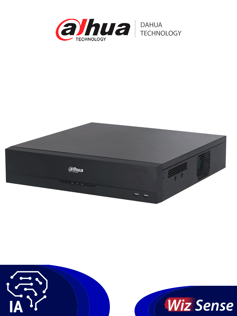 DAHUA DH-XVR5816S-4KL-I3 - DVR de 16 Canales 4k/ WizSense/ H.265+/ IA/ 8 Bahías de Discos Duros / + 16 Canales IP/ Hasta 32 Canales IP/ 2 Canales de Reconocimiento Facial/ SMD Plus/ Codificación IA/ 16 Entradas y 6 Salidas de Alarma DAHUA DH-XVR5816S-4KL-I3 - DVR de 16 Canales 4k/ WizSense/ H.265+/ IA/ 8 Bahías de Discos Duros / + 16 Canales IP/ Hasta 32 Canales IP/ 2 Canales de Reconocimiento Facial/ SMD Plus/ Codificación IA/ 16 Entradas y 6 Salidas de Alarma